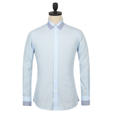 修身男士商務長袖襯衫